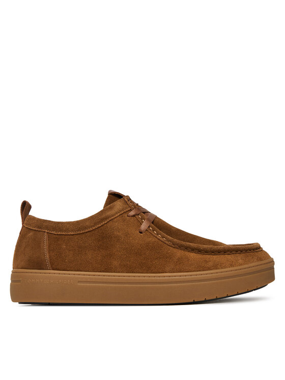 Tommy Hilfiger Обувки Modern Light Suede Moc Toe Shoe FM0FM05501 Кафяв цвят на ниска цена