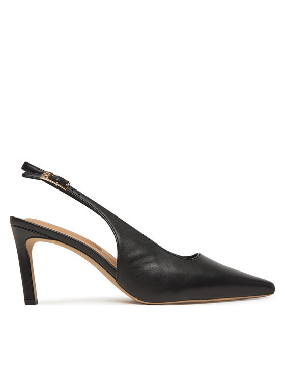 Tommy Hilfiger Обувки на ток Squared Toe FW0FW08636 Черен цвят на ниска цена