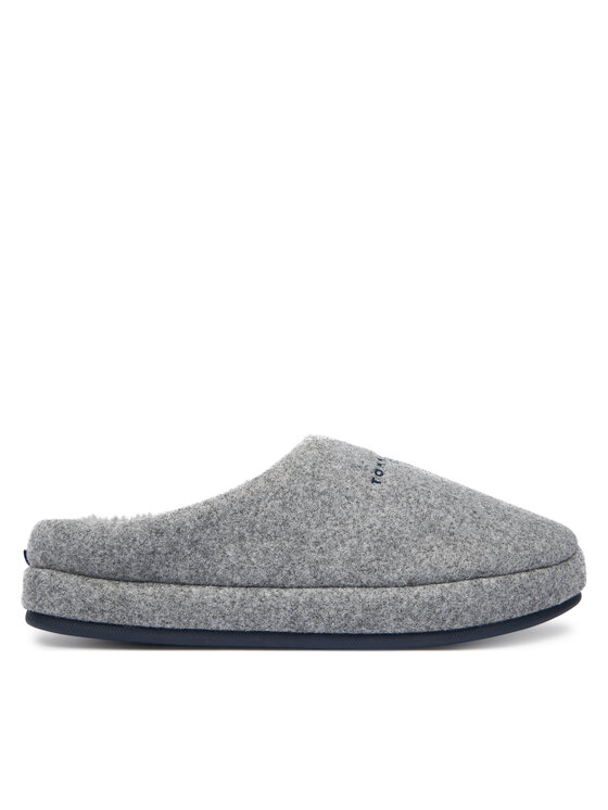 Tommy Hilfiger Пантофи Felt House FM0FM05614 Сив цвят на ниска цена