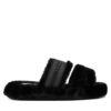 Tommy Hilfiger Пантофи Hilfiger Fur Slipper FW0FW08854 Черен цвят на ниска цена