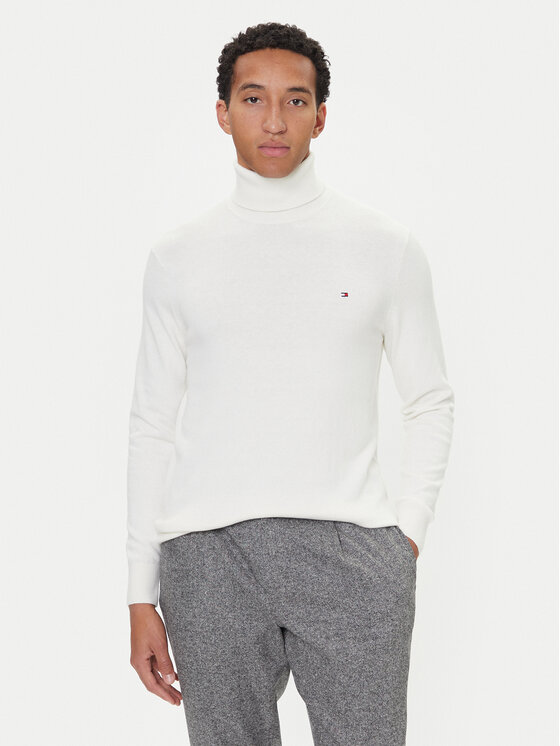 Tommy Hilfiger Поло MW0MW28048 Екрю Regular Fit цвят на ниска цена