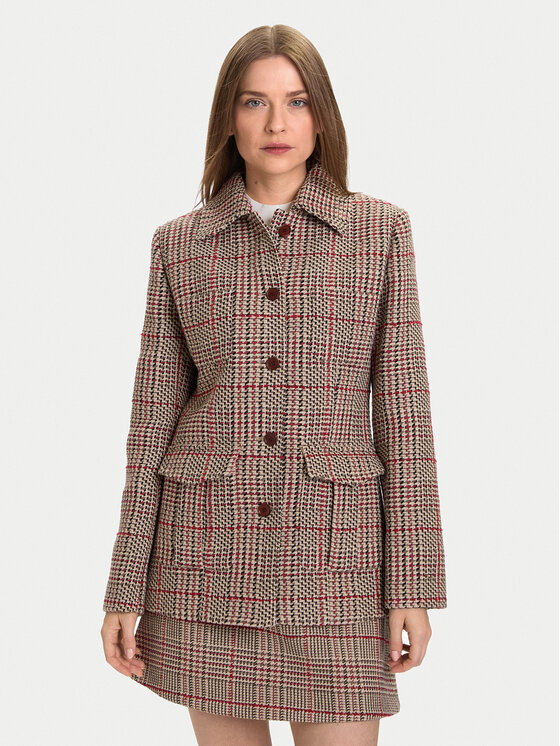 Tommy Hilfiger Преходно яке Seasonal WW0WW46656 Бежов Slim Fit цвят на ниска цена