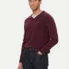 Tommy Hilfiger Пуловер MW0MW28047 Бордо Regular Fit цвят на ниска цена