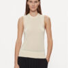 Tommy Hilfiger Пуловер Md Lyocell Silk Blend Vest WW0WW40980 Жълт Regular Fit цвят на ниска цена