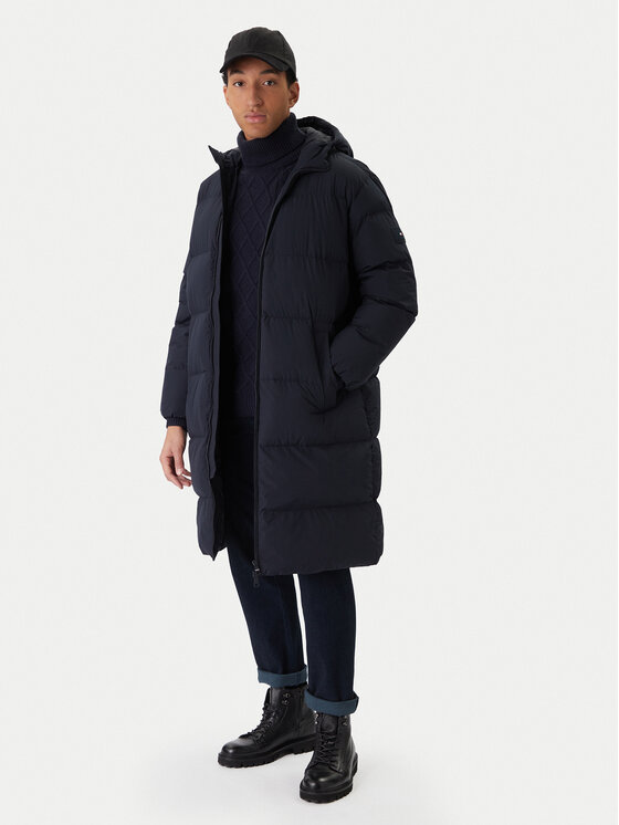 Tommy Hilfiger Пухено яке MW0MW40628 Тъмносин Regular Fit цвят на ниска цена