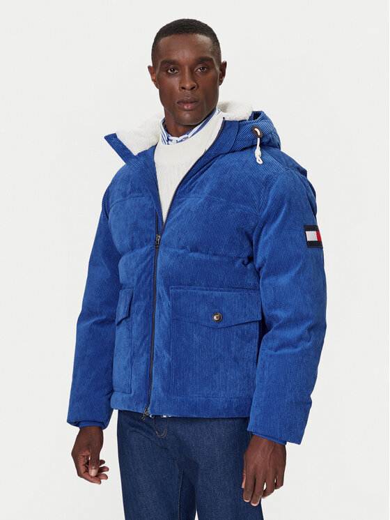 Tommy Hilfiger Пухено яке MW0MW41361 Син Regular Fit цвят на ниска цена