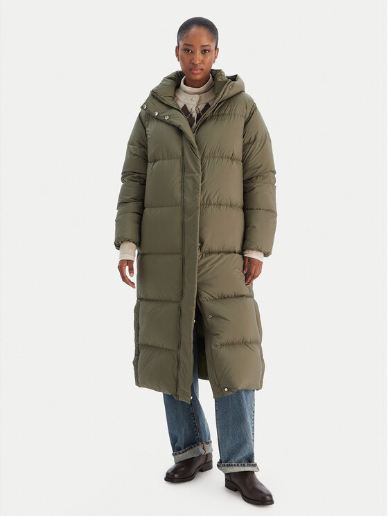 Tommy Hilfiger Пухено яке Modern WW0WW46536 Зелен Regular Fit цвят на ниска цена