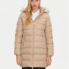 Tommy Hilfiger Пухено яке WW0WW43122 Бежов Regular Fit цвят на ниска цена