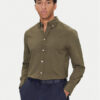 Tommy Hilfiger Риза MW0MW37550 Каки Regular Fit цвят на ниска цена