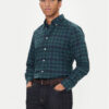 Tommy Hilfiger Риза MW0MW41493 Зелен Regular Fit цвят на ниска цена
