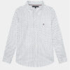 Tommy Hilfiger Риза Mini Monogram Print Shirt L/S KB0KB08735 Бял Regular Fit цвят на ниска цена