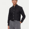 Tommy Hilfiger Риза Solid Heritage MW0MW35774 Черен Regular Fit цвят на ниска цена