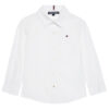 Tommy Hilfiger Риза Solid Poplin KB0KB06965 M Бял Slim Fit цвят на ниска цена