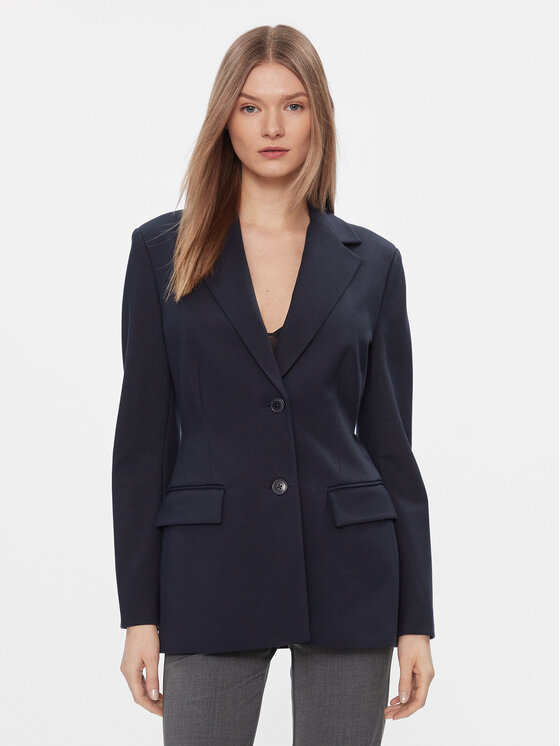 Tommy Hilfiger Сако WW0WW40341 Тъмносин Slim Fit цвят на ниска цена