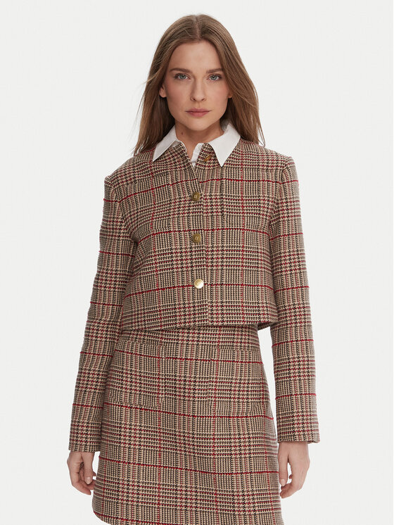 Tommy Hilfiger Сако WW0WW46752 Бежов Regular Fit цвят на ниска цена