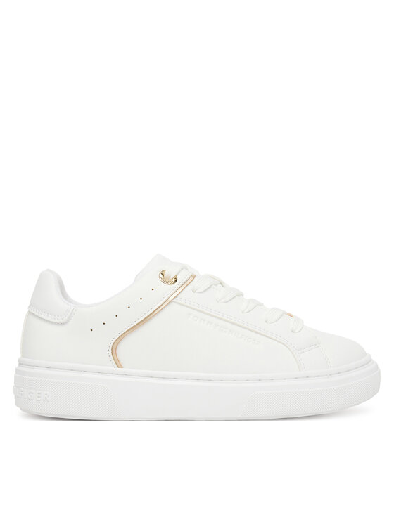 Tommy Hilfiger Сникърси Low Cut Lace Up Sneaker T3A9-33982-1355 D Бял цвят на ниска цена