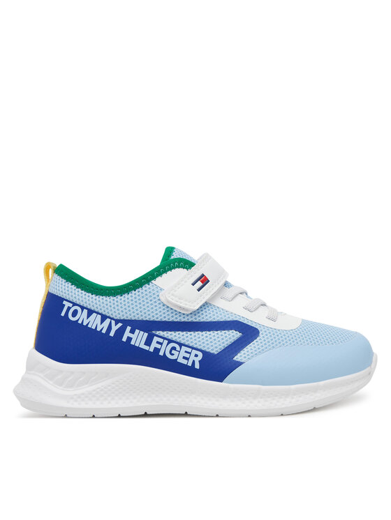Tommy Hilfiger Сникърси Low Cut Lace-Up/Velcro Sneaker T1B9-33868-1756 S Син цвят на ниска цена