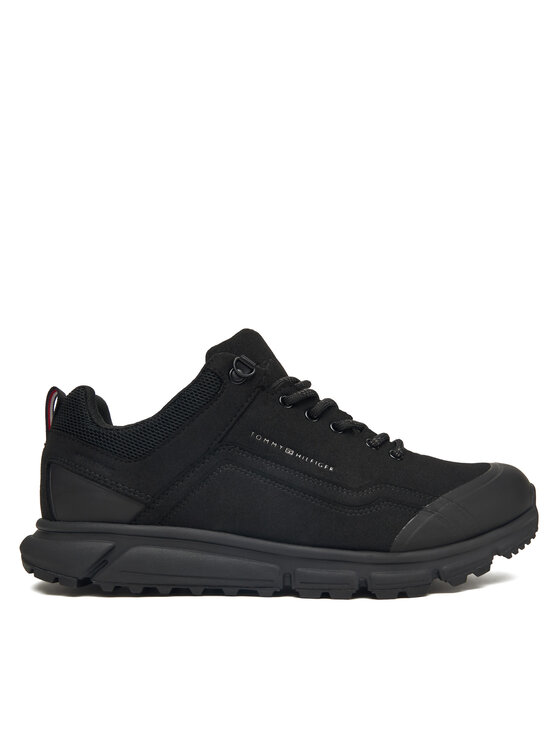 Tommy Hilfiger Сникърси Outdoor Runner Low Wpm FM0FM05655 Черен цвят на ниска цена