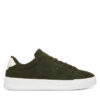 Tommy Hilfiger Сникърси Th Court Core Suede FM0FM05716 Зелен цвят на ниска цена