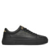 Tommy Hilfiger Сникърси Th Platform Sneaker Tumbled Ltr FW0FW09018 Черен цвят на ниска цена