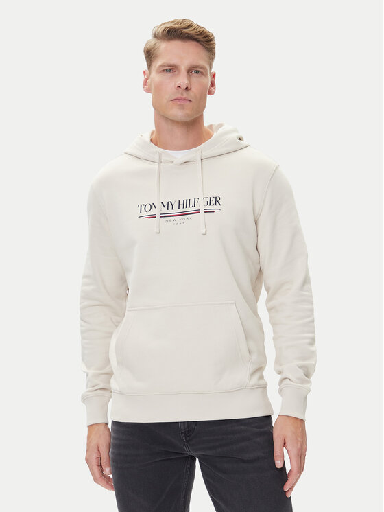 Tommy Hilfiger Суитшърт Brand Love MW0MW40534 Бежов Regular Fit цвят на ниска цена
