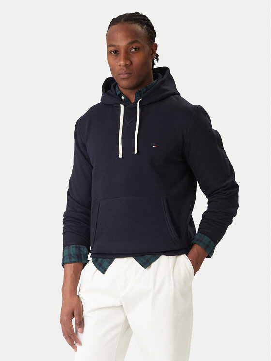 Tommy Hilfiger Суитшърт Essential MW0MW37230 Тъмносин Regular Fit цвят на ниска цена