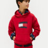 Tommy Hilfiger Суитшърт Flag KB0KB10112 Червен Regular Fit цвят на ниска цена