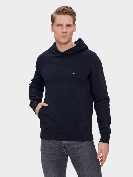Tommy Hilfiger Суитшърт Flag Logo MW0MW34266 Тъмносин Regular Fit цвят на ниска цена