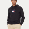 Tommy Hilfiger Суитшърт Linear Flag MW0MW41332 Черен Regular Fit цвят на ниска цена