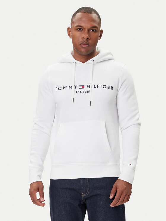 Tommy Hilfiger Суитшърт Logo MW0MW11599 Бял Regular Fit цвят на ниска цена