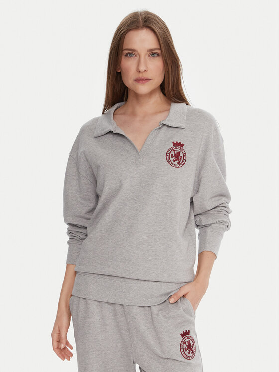 Tommy Hilfiger Суитшърт UW0UW06078 Сив Regular Fit цвят на ниска цена