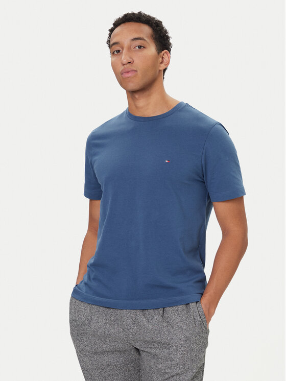Tommy Hilfiger Тишърт Ess Seasonal MW0MW39995 Син Regular Fit цвят на ниска цена