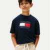 Tommy Hilfiger Тишърт Flag Archive KB0KB10111 Тъмносин Regular Fit цвят на ниска цена