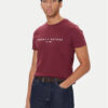 Tommy Hilfiger Тишърт Logo MW0MW11797 Червен Regular Fit цвят на ниска цена