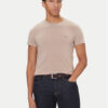 Tommy Hilfiger Тишърт MW0MW10800 Бежов Slim Fit цвят на ниска цена