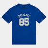 Tommy Hilfiger Тишърт Mesh Varsity Tee S/S KB0KB08683 Син Regular Fit цвят на ниска цена