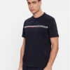 Tommy Hilfiger Тишърт Monotype MW0MW33688 Тъмносин Regular Fit цвят на ниска цена