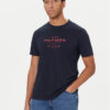 Tommy Hilfiger Тишърт Stack Graphic MW0MW40002 Тъмносин Regular Fit цвят на ниска цена