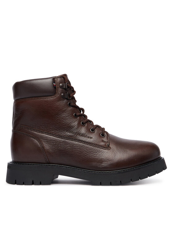 Tommy Hilfiger Туристически oбувки Flex Th Outdoor Rs FM0FM05600 Кафяв цвят на ниска цена