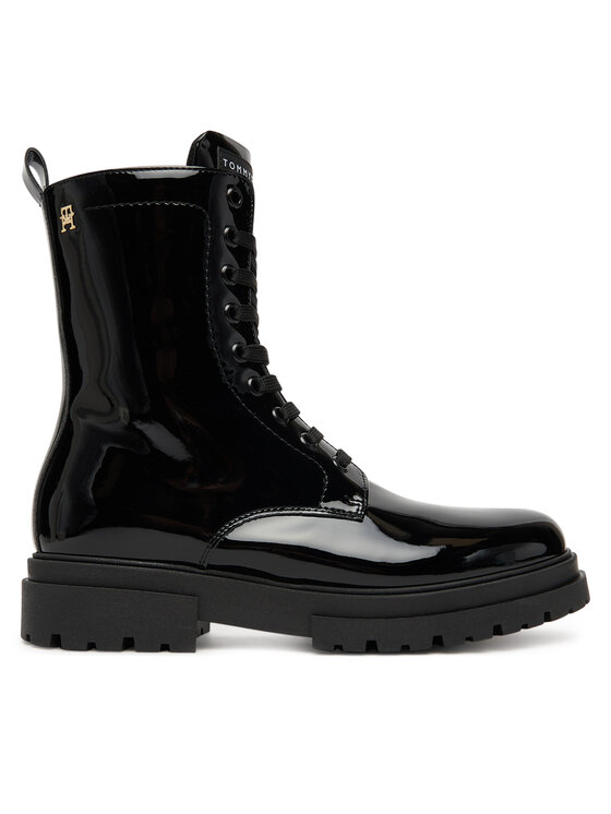 Tommy Hilfiger Туристически oбувки Lace-Up Bootie T4A5-34025-0775 D Черен цвят на ниска цена