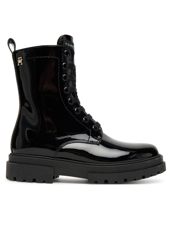 Tommy Hilfiger Туристически oбувки Lace-Up Bootie T4A5-34025-0775 S Черен цвят на ниска цена