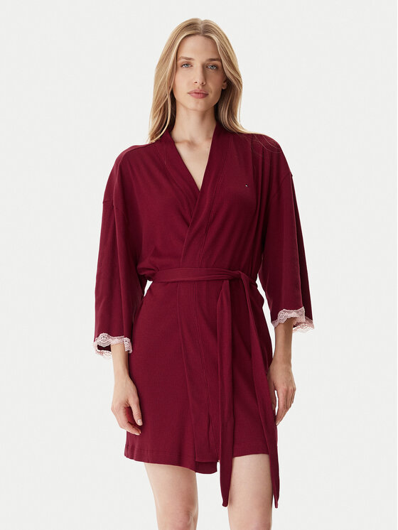 Tommy Hilfiger Халат UW0UW06076 Червен цвят на ниска цена
