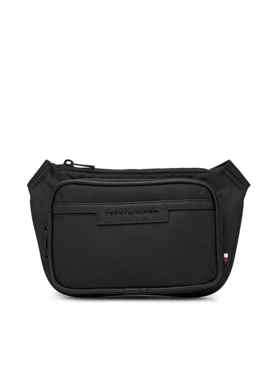 Tommy Hilfiger Чанта за кръст Th Repreve Bumbag AM0AM13467 Черен цвят на ниска цена