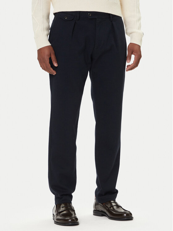 Tommy Hilfiger Чино панталони Harlem MW0MW40340 Тъмносин Tapered Fit цвят на ниска цена