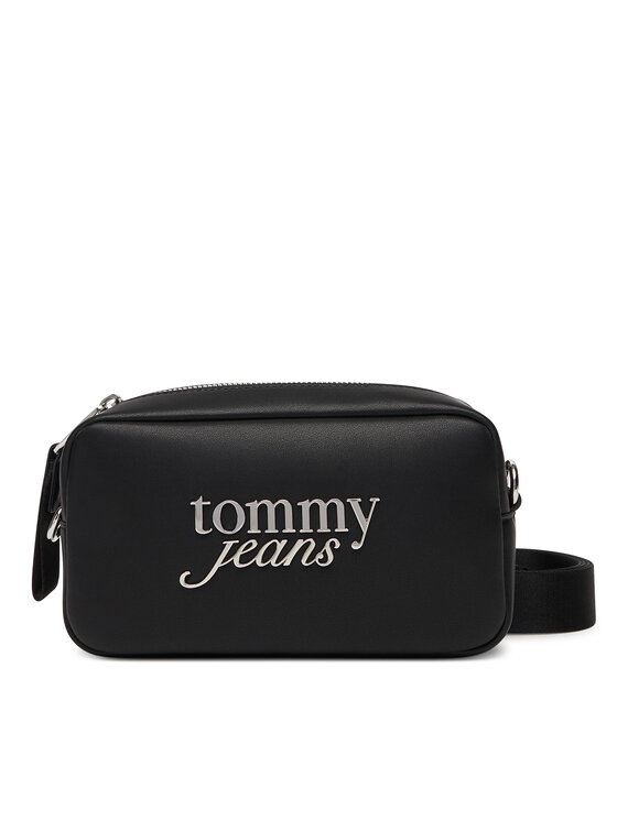 Tommy Jeans Дамска чанта Tjw Bold Script Camera Bag AW0AW17897 Черен цвят на ниска цена