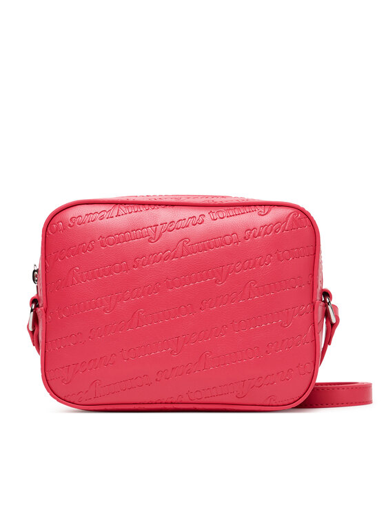 Tommy Jeans Дамска чанта Tjw Must Aop Camera Bag AW0AW17865 Бордо цвят на ниска цена