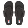 Tommy Jeans Джапанки Braided Thong Beach Sandal EN0EN02877 Черен цвят на ниска цена