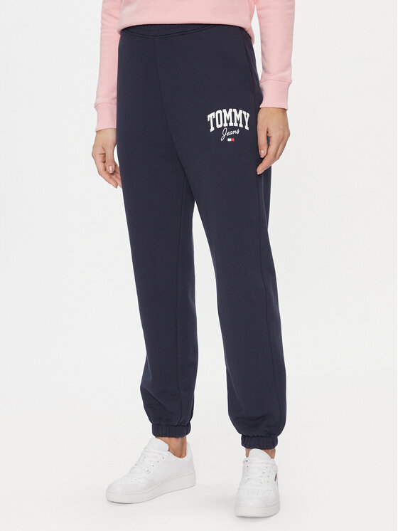 Tommy Jeans Долнище анцуг DW0DW16379 Тъмносин Relaxed Fit цвят на ниска цена