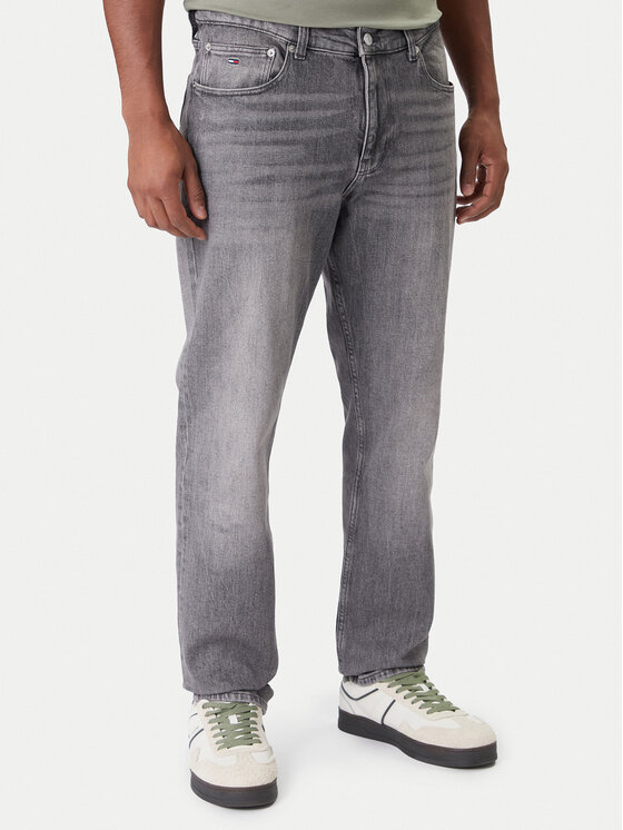 Tommy Jeans Дънки Ryan DM0DM21215 Сив Slim Fit цвят на ниска цена