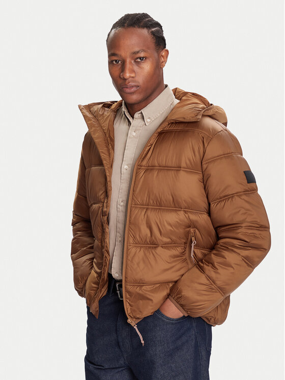 Tommy Jeans Зимно яке DM0DM22044 Кафяв Regular Fit цвят на ниска цена